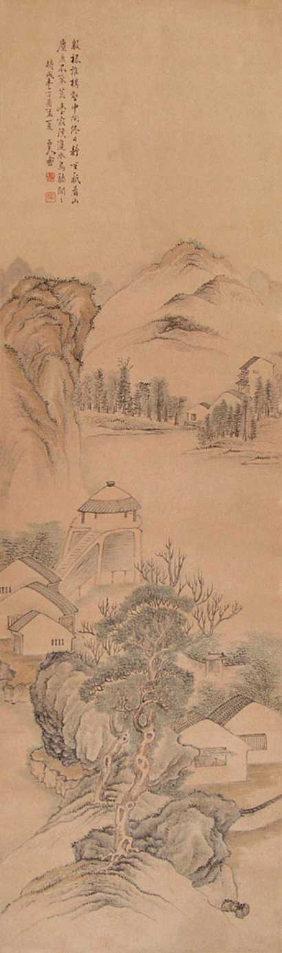 张士保 山水 立轴